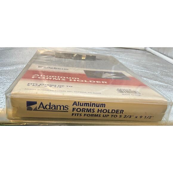 Adams Snapak Aluminum Top-Open Forms Folder 3/8" Clip 5 2/3 x 9 1/2 Sheets AFH10 - Picture 3 of 5
